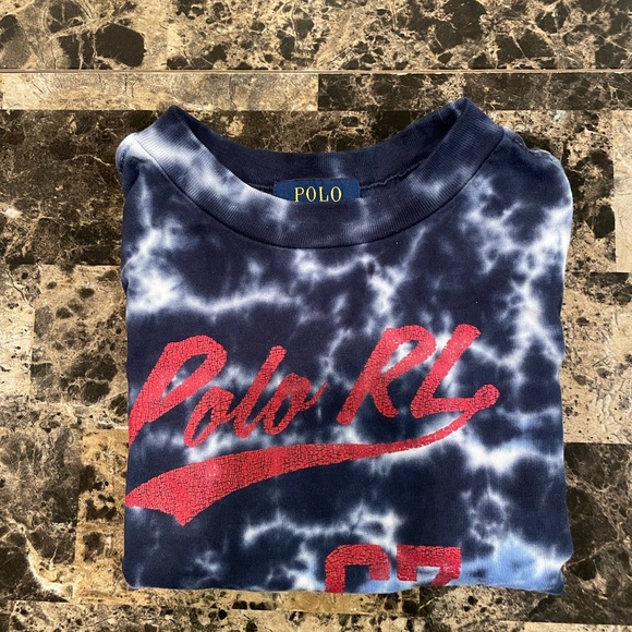 Polo Ralph Lauren Toddler Boy Tye-Dye Short-Sleeve Shirt in 2T - Picture 4 of 4